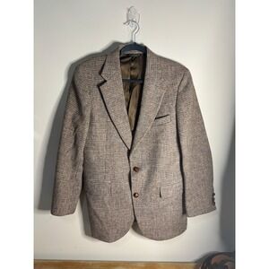 Harris Tweed Blazer Mens 100% Pure Scottish Wool Handwoven Tailored Vintge 40R